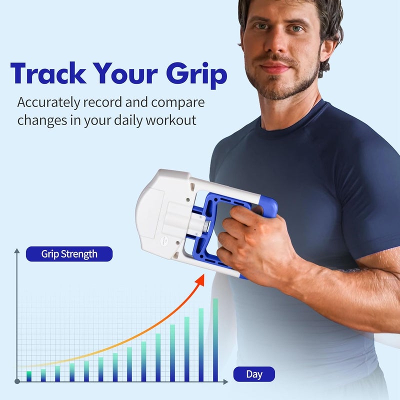 Handexer Grip Strength Tester 265lb/120kg, Digital Hand Dynamometer FDA Registered with Backlit LCD for Grip Strength Testing and Training - Image 2